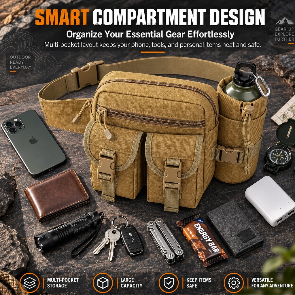 Многофункциональная тактическа – обзор и цена Hiking Backpack Waterproof